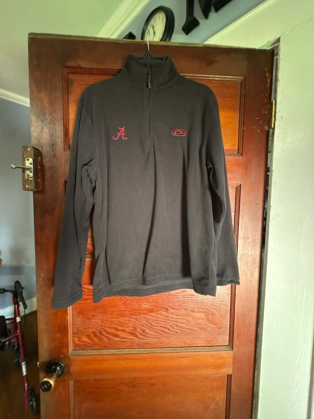 Drake Clothing Company Alabama Crimson Tide Fleece Quarter Zip Pullover Size M